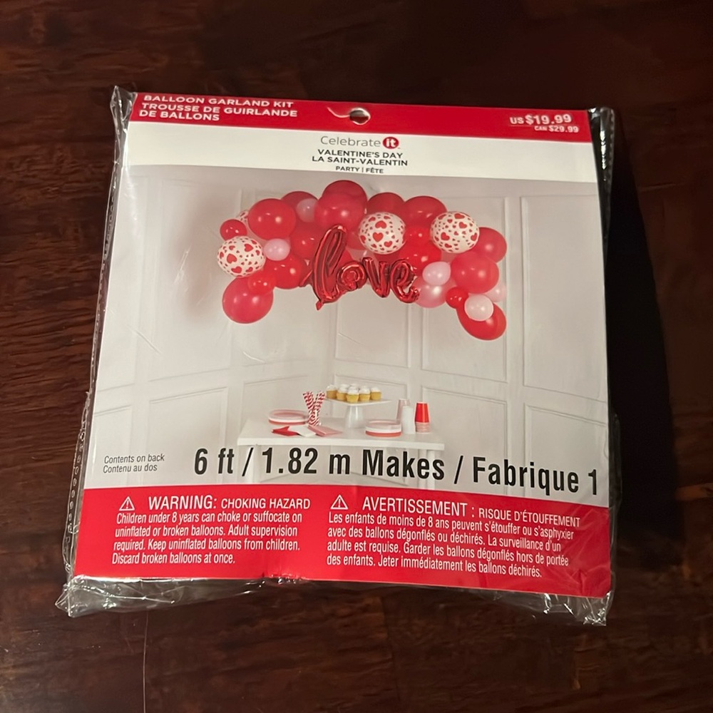 Heart balloon garland kit